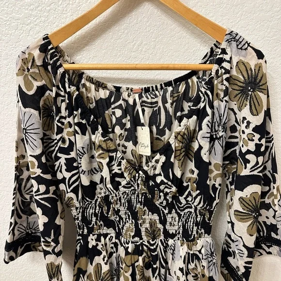 NWT Free People Dixie Printed Floral Maxi Dress Size Small - Picture 6 of 7